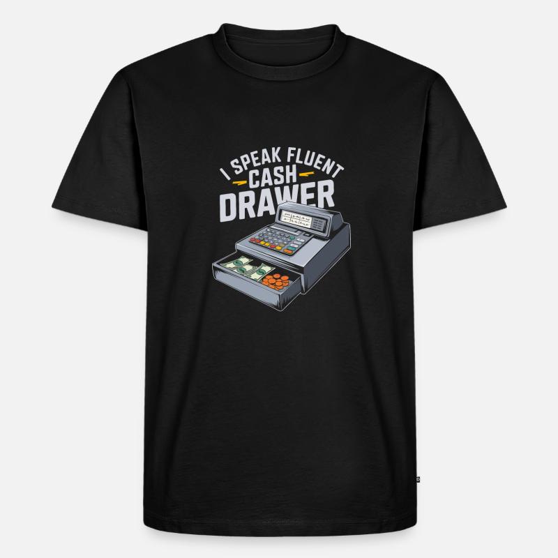 Kassierer - Männer Premium Bio T-Shirt - Schwarz