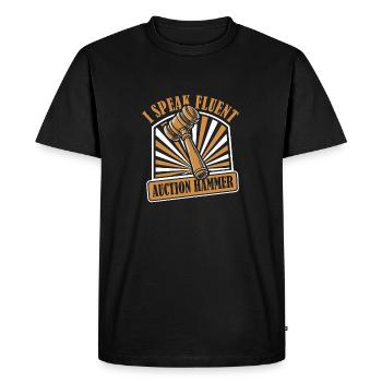Archivist - Men's Premium Organic T-Shirt - black - Front - Nico (187cm)