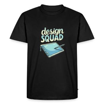 Équipe de graphistes - T-shirt Premium bio Homme - noir - Devant - Nico (187cm)