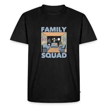 Thérapeute familial Kader - T-shirt Premium bio Homme - noir - Devant - Nico (187cm)