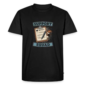 Effectif adjoint - T-shirt Premium bio Homme - noir - Devant - Nico (187cm)