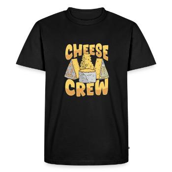 Cheesemaker Team - Men's Premium Organic T-Shirt - black - Front - Nico (187cm)