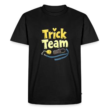Équipe de dresseurs d’animaux - T-shirt Premium bio Homme - noir - Devant - Nico (187cm)