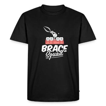 Orthodontist Cadre - Men's Premium Organic T-Shirt - black - Front - Nico (187cm)