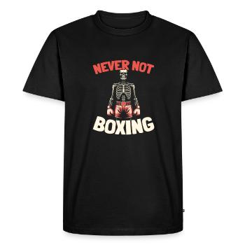 Boxe Boxe - T-shirt Premium bio Homme - noir - Devant - Nico (187cm)