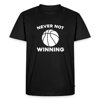Basket-ball Joueurs de basket-ball - T-shirt Premium bio Homme - noir - Devant - Nico (187cm)