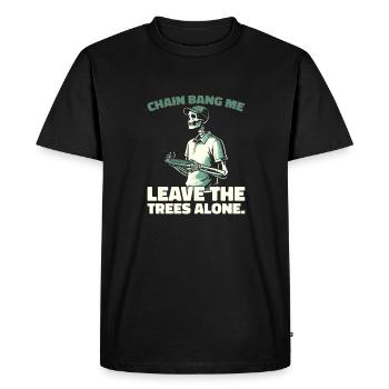 Frisbee Golf Disc Golf - Men's Premium Organic T-Shirt - black - Front - Nico (187cm)