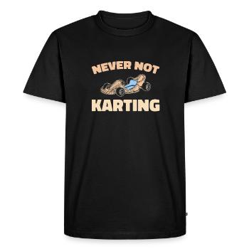 Go Kart Karting Pilote de karting - T-shirt Premium bio Homme - noir - Devant - Nico (187cm)