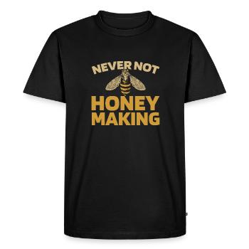 Beekeepers Beekeepers - Men's Premium Organic T-Shirt - black - Front - Nico (187cm)