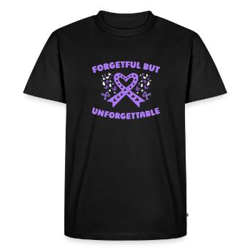 Alzheimer Funny Alzheimers Awareness - Men's Premium Organic T-Shirt - black - Front - Nico (187cm)