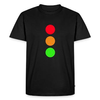 Feux de signalisation - T-shirt Premium bio Homme - noir - Devant - Nico (187cm)