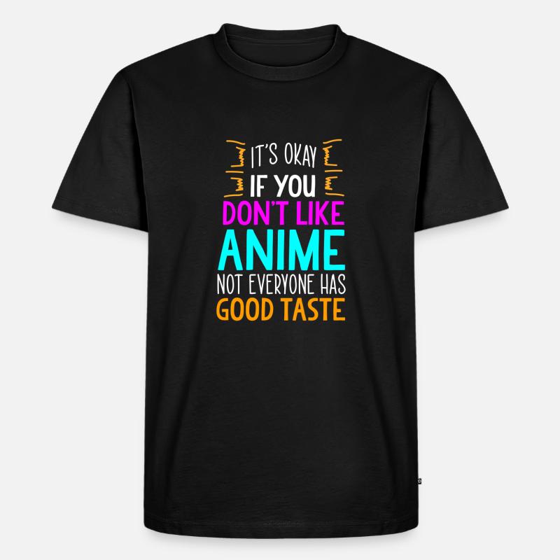 Anime - Männer Premium Bio T-Shirt - Schwarz