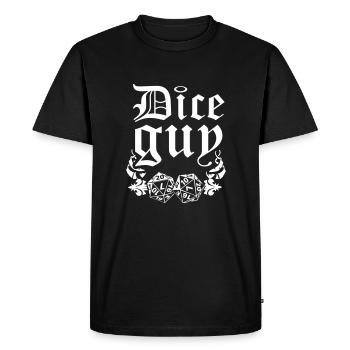 Chemise de flirt de jeu de rôle - Un gars sympa - T-shirt Premium bio Homme - noir - Devant - Nico (187cm)
