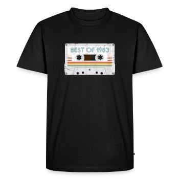 BEST OF 1983 Cassette Tape - T-shirt Premium bio Homme - noir - Devant - Nico (187cm)
