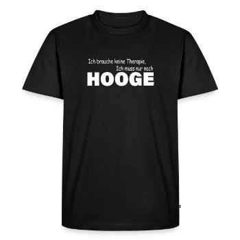 Thérapie HOOGE - T-shirt Premium bio Homme - noir - Devant - Nico (187cm)