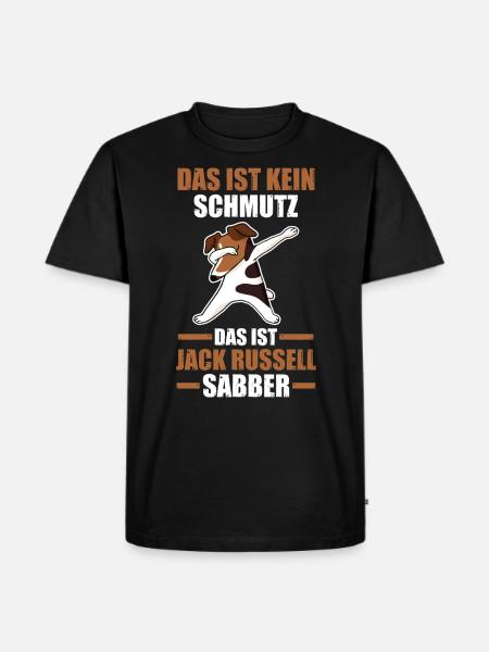 Hund Jack Russell - Männer Premium Bio T-Shirt - Schwarz