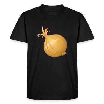 Oignon Sharp Tears - T-shirt Premium bio Homme - noir - Devant - Nico (187cm)