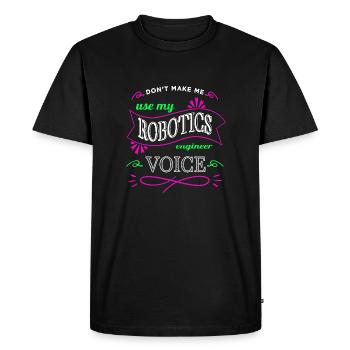 blague déclaration géniale présenter amusant - T-shirt Premium bio Homme - noir - Devant - Nico (187cm)