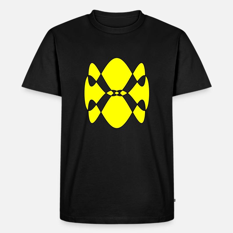 Spirogramm - Männer Premium Bio T-Shirt - Schwarz