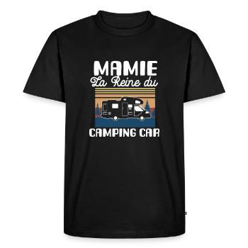 Mamie meilleure co pilote de camping car cadeau - T-shirt Premium bio Homme - noir - Devant - Nico (187cm)