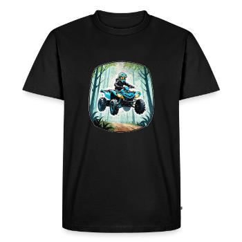 quad et tout terrain - T-shirt Premium bio Homme - noir - Devant - Nico (187cm)