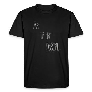 As if by design - Men's Premium Organic T-Shirt - black - Front - Nico (187cm)