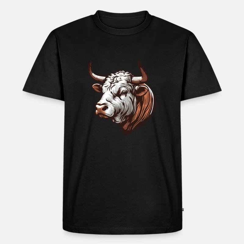 Bull - Men's Premium Organic T-Shirt - black