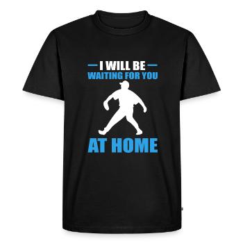 Softball Joueurs de softball - T-shirt Premium bio Homme - noir - Devant - Nico (187cm)