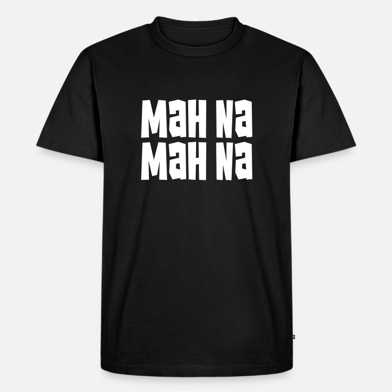 GESANG Manna manna Pärchen Schlager Geschenkidee - Männer Premium Bio T-Shirt - Schwarz