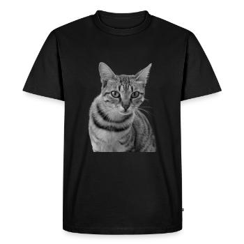 Chat blanc-noir Chat noir et blanc - T-shirt Premium bio Homme - noir - Devant - Nico (187cm)