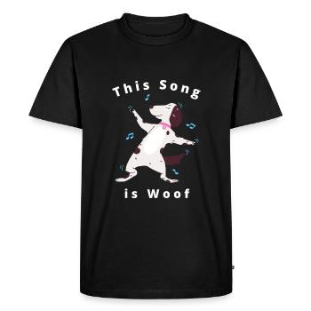 Conception drôle mignonne de crabot de danse - T-shirt Premium bio Homme - noir - Devant - Nico (187cm)