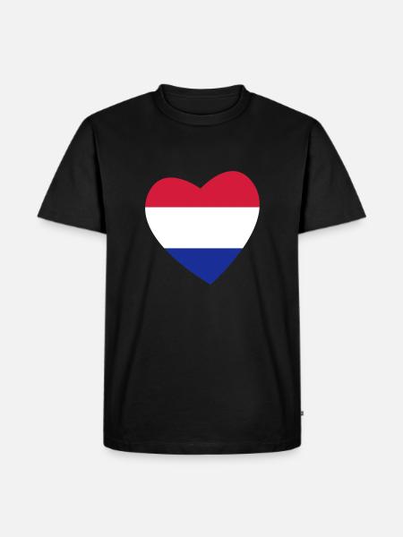 Heart Netherlands - Men's Premium Organic T-Shirt - black