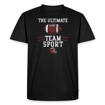 Le sport d’équipe ultime - Football - T-shirt Premium bio Homme - noir - Devant - Nico (187cm)