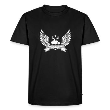 natural_born_biker - T-shirt Premium bio Homme - noir - Devant - Nico (187cm)