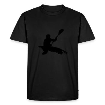 Whitewater kayaking - T-shirt Premium bio Homme - noir - Devant - Nico (187cm)
