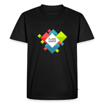 Clear edge - Men's Premium Organic T-Shirt - black - Front - Nico (187cm)