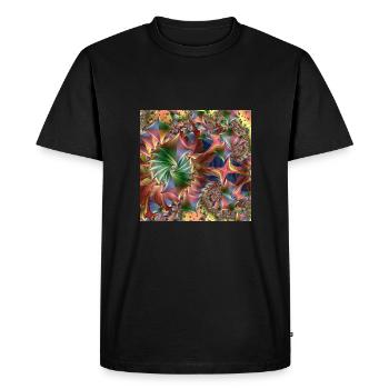 Motif de diamant coloré - T-shirt Premium bio Homme - noir - Devant - Nico (187cm)