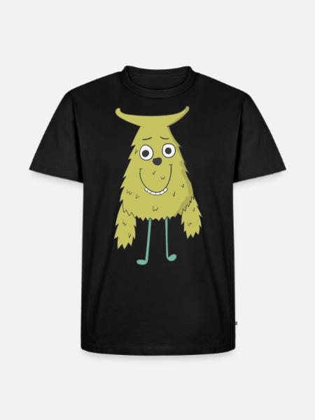 Green Monster - Men's Premium Organic T-Shirt - black