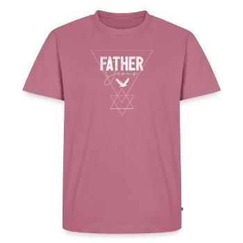 Foi chrétienne et Israël - T-shirt Premium bio Homme - mauve - Devant - Nico (187cm)