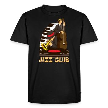 Jazz Club Jam Session Jazz Amateurs Design - T-shirt Premium bio Homme - noir - Devant - Nico (187cm)