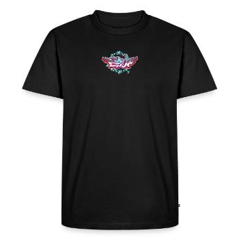 Graffiti T-Shirt, Wildstyle, Street art, Tags - Men's Premium Organic T-Shirt - black - Front - Nico (187cm)