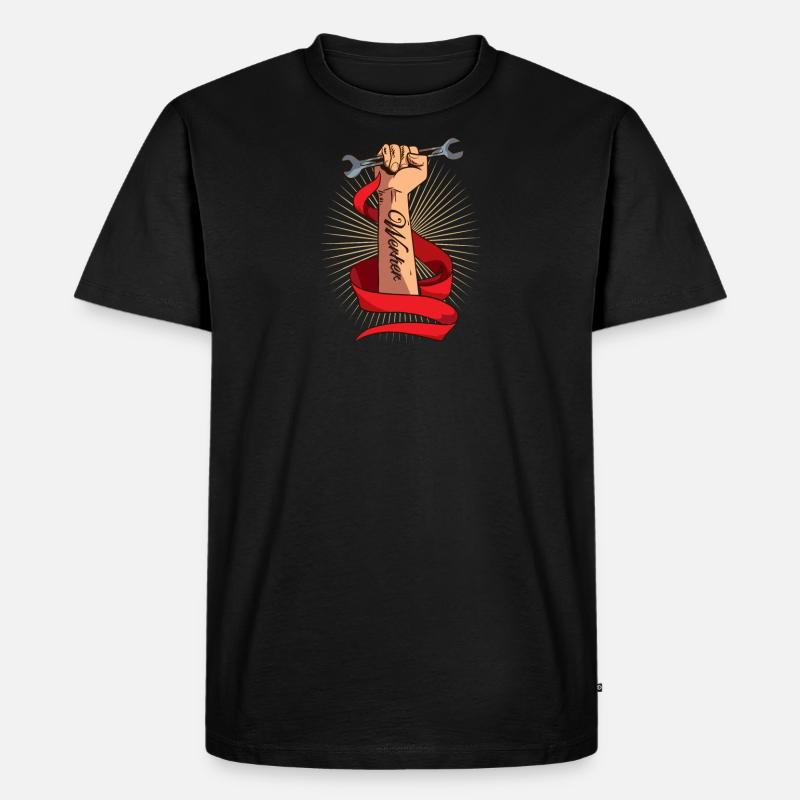 Handwerker Berufe - Männer Premium Bio T-Shirt - Schwarz