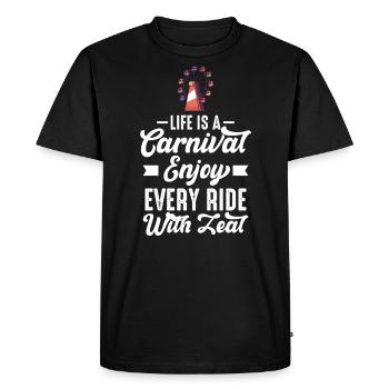 Motif de cirque pour les fans de Krimes et de clowns - T-shirt Premium bio Homme - noir - Devant - Nico (187cm)