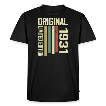 Retro 1931 cadeau 93e anniversaire Vintage 1931 - T-shirt Premium bio Homme - noir - Devant - Nico (187cm)