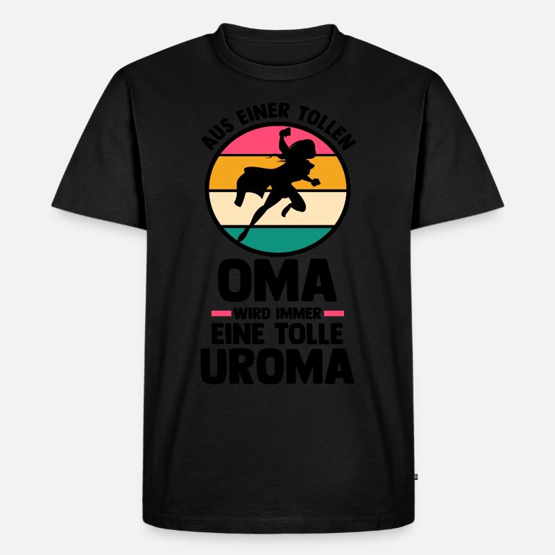 Mutter Mama Großmutter Oma - Männer Premium Bio T-Shirt - Schwarz