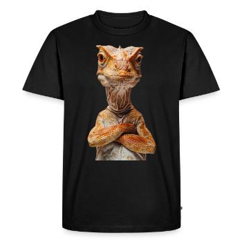 Dinosaure - T-shirt Premium bio Homme - noir - Devant - Nico (187cm)
