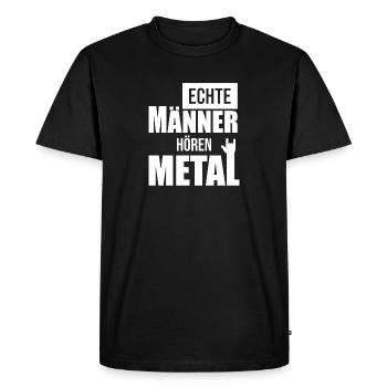véritable maenner hoeren heavy metal - T-shirt Premium bio Homme - noir - Devant - Nico (187cm)