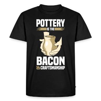 poterie | Poterie Céramique Hobby Art Cadeaux - T-shirt Premium bio Homme - noir - Devant - Nico (187cm)