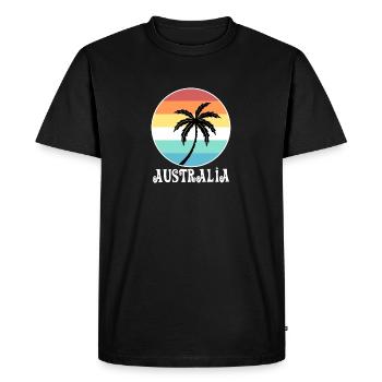 Australie - T-shirt Premium bio Homme - noir - Devant - Nico (187cm)