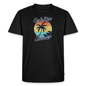 Costa Rica - T-shirt Premium bio Homme - noir - Devant - Nico (187cm)